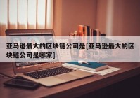 亚马逊最大的区块链公司是[亚马逊最大的区块链公司是哪家]