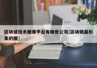 区块链技术图像平台有哪些公司[区块链最形象的图]